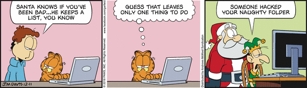 Komiksy garfield - komiks z dnia 11/12/2018