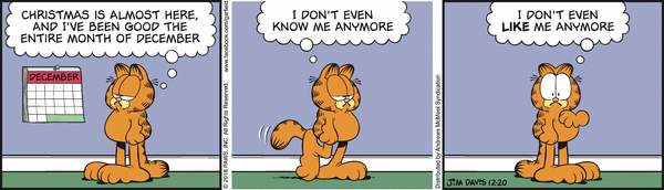 Komiksy garfield - komiks z dnia 20/12/2018