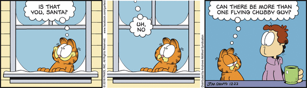 Komiksy garfield - komiks z dnia 22/12/2018