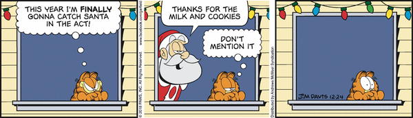 Komiksy garfield - komiks z dnia 24/12/2018