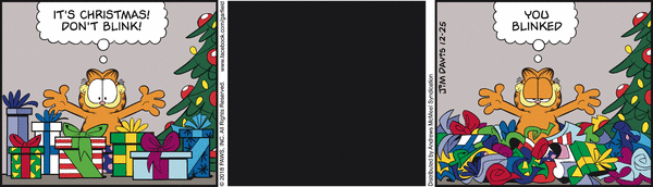 Komiksy garfield - komiks z dnia 25/12/2018