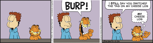 Komiksy garfield - komiks z dnia 26/12/2018