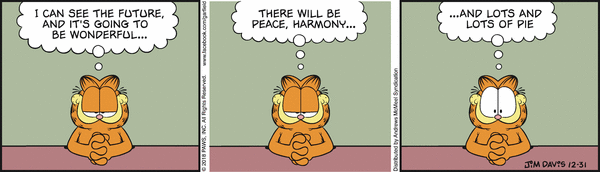 Komiksy garfield - komiks z dnia 31/12/2018