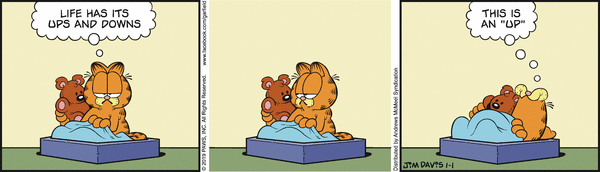 Komiksy garfield - komiks z dnia 01/01/2019