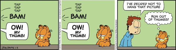 Komiksy garfield - komiks z dnia 03/01/2019