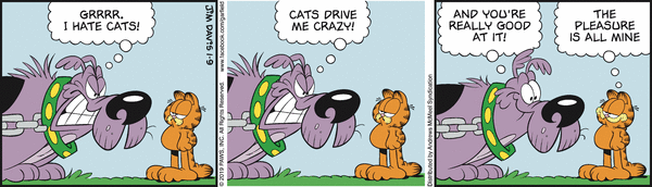 Komiksy garfield - komiks z dnia 09/01/2019