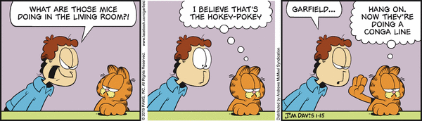 Komiksy garfield - komiks z dnia 15/01/2019
