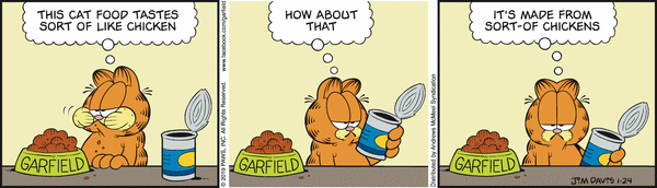 Komiksy garfield - komiks z dnia 24/01/2019