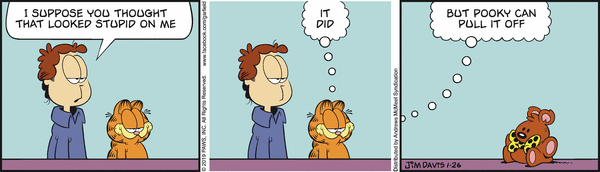 Komiksy garfield - komiks z dnia 26/01/2019