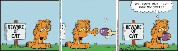 Komiksy garfield - komiks z dnia 28/01/2019
