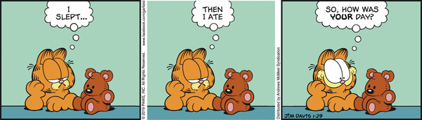 Komiksy garfield - komiks z dnia 29/01/2019