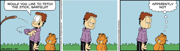 Komiksy garfield - komiks z dnia 30/01/2019