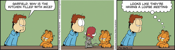 Komiksy garfield - komiks z dnia 31/01/2019
