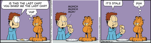 Komiksy garfield - komiks z dnia 01/02/2019