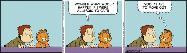 Komiksy garfield - komiks z dnia 07/02/2019