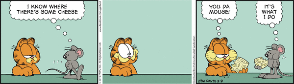 Komiksy garfield - komiks z dnia 09/02/2019