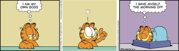 Komiksy garfield - komiks z dnia 11/02/2019