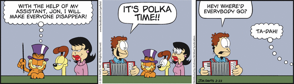 Komiksy garfield - komiks z dnia 22/02/2019