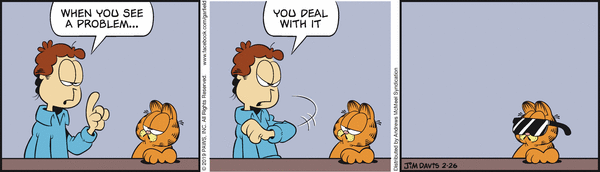 Komiksy garfield - komiks z dnia 26/02/2019