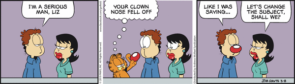 Komiksy garfield - komiks z dnia 08/03/2019