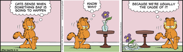 Komiksy garfield - komiks z dnia 14/03/2019