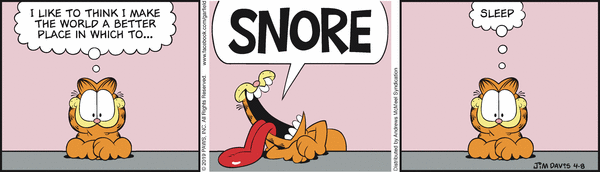 Komiksy garfield - komiks z dnia 08/04/2019