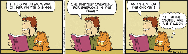 Komiksy garfield - komiks z dnia 11/04/2019