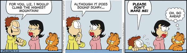 Komiksy garfield - komiks z dnia 12/04/2019