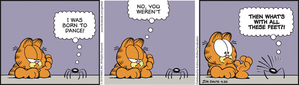 Komiksy garfield - komiks z dnia 20/04/2019