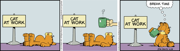 Komiksy garfield - komiks z dnia 29/04/2019