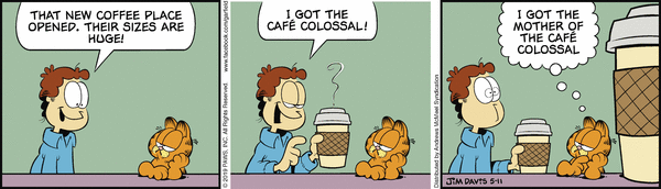 Komiksy garfield - komiks z dnia 11/05/2019