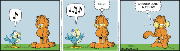 Komiksy garfield - komiks z dnia 25/06/2019