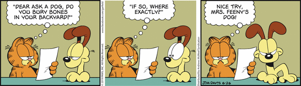 Komiksy garfield - komiks z dnia 26/06/2019