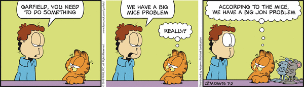 Komiksy garfield - komiks z dnia 02/07/2019