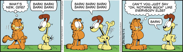Komiksy garfield - komiks z dnia 03/07/2019
