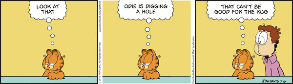Komiksy garfield - komiks z dnia 10/07/2019