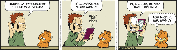 Komiksy garfield - komiks z dnia 12/07/2019