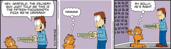 Komiksy garfield - komiks z dnia 13/07/2019