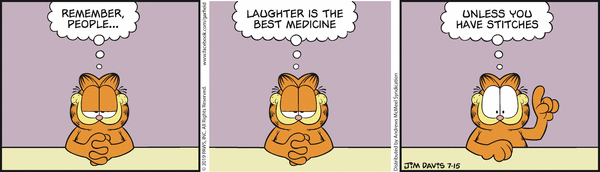 Komiksy garfield - komiks z dnia 15/07/2019