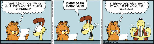 Komiksy garfield - komiks z dnia 17/07/2019