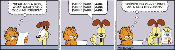 Komiksy garfield - komiks z dnia 07/08/2019