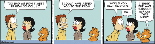 Komiksy garfield - komiks z dnia 09/08/2019