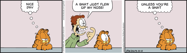 Komiksy garfield - komiks z dnia 10/08/2019