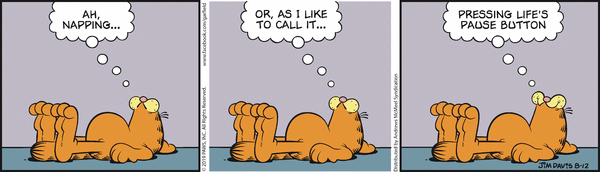 Komiksy garfield - komiks z dnia 12/08/2019