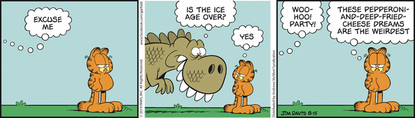 Komiksy garfield - komiks z dnia 15/08/2019