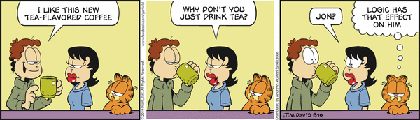 Komiksy garfield - komiks z dnia 16/08/2019