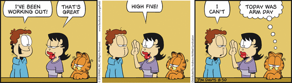 Komiksy garfield - komiks z dnia 30/08/2019