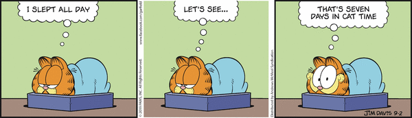 Komiksy garfield - komiks z dnia 02/09/2019