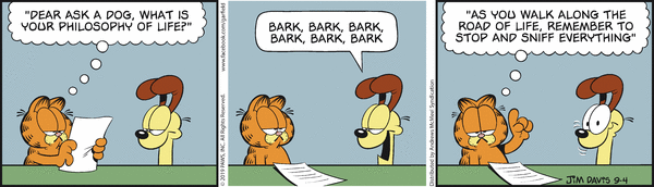 Komiksy garfield - komiks z dnia 04/09/2019