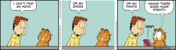 Komiksy garfield - komiks z dnia 10/09/2019